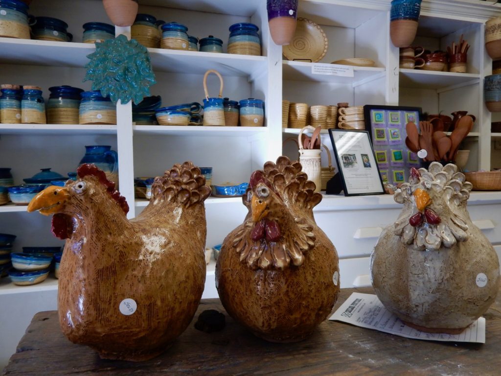 Chickens, Shiloh Pottery, Hampstead MD