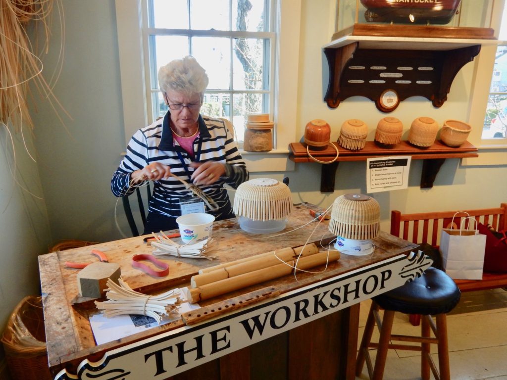 Eleanor Roethke, volunteer, Nantucket Lightship Basket Museum