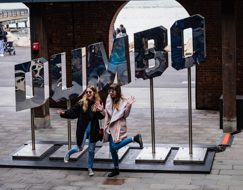 DUMBO Reflector Sign - DUMBO, Brooklyn, NY