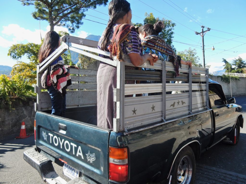 Guatemalan taxi Santa Catarina Palopo