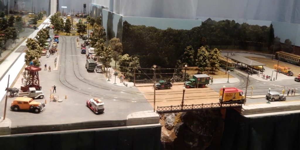 Hands-on diorama of the Rock Creek Railway from Chevy Chase MD at the National Capital Trolley Museum Colesville MD
