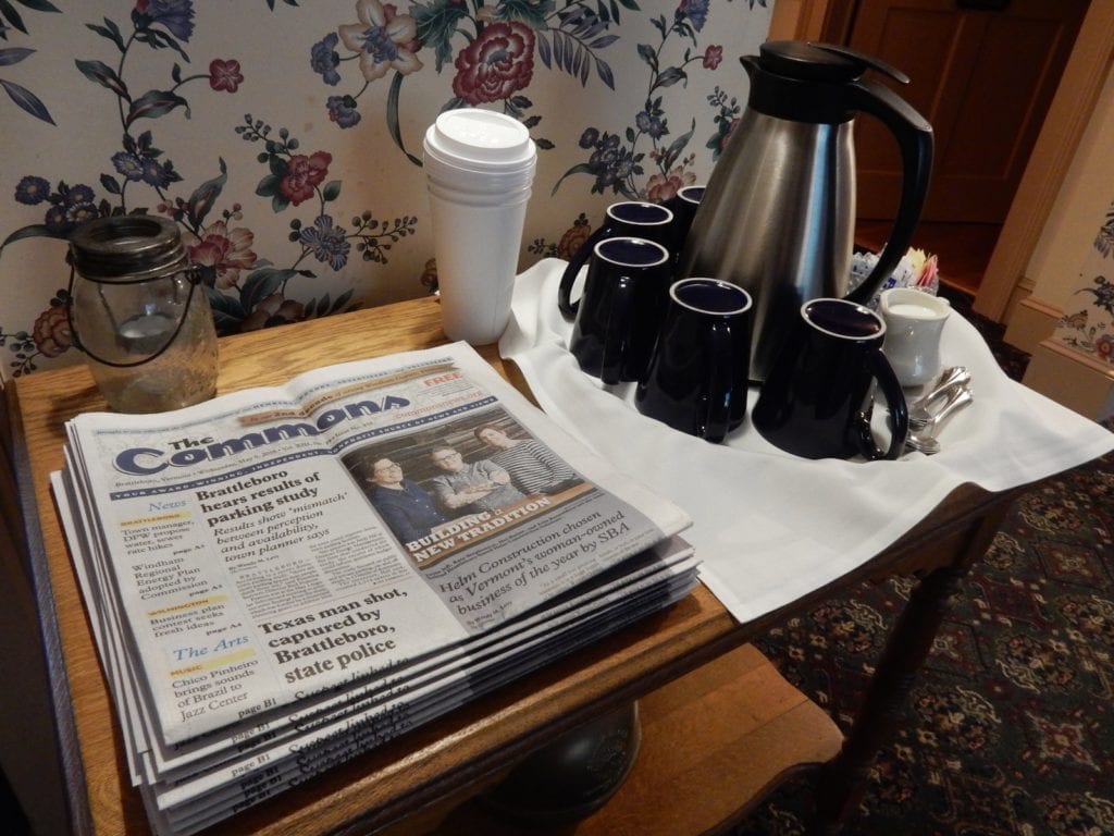 Coffee Paper Chesterfield Inn NH