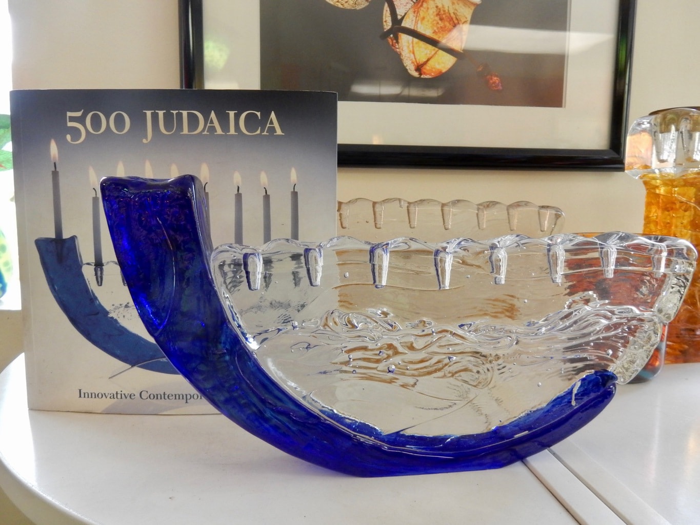 Contemporary Menorah Glasslight Studio St Peters Village PA