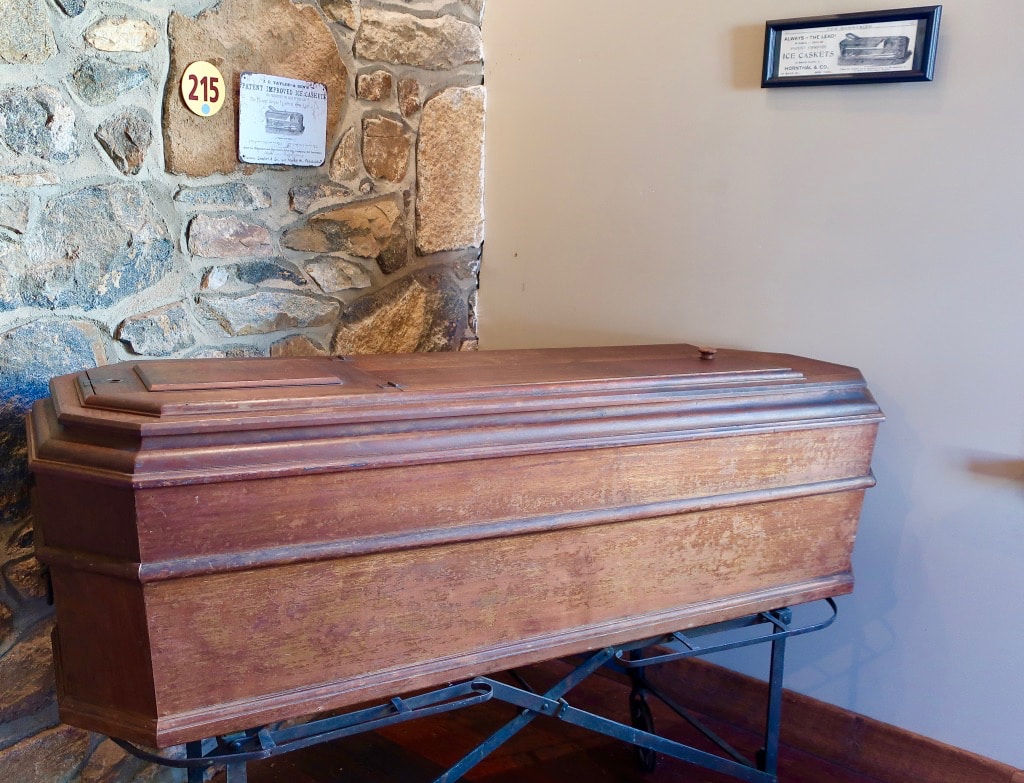 Civil War Era Ice Casket for transporting fallen soldiers Antique Ice Tool Museum PA