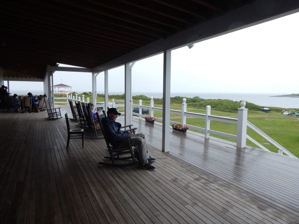 Front Porch Oceanic Hotel Star Island Isle of Shoals NH