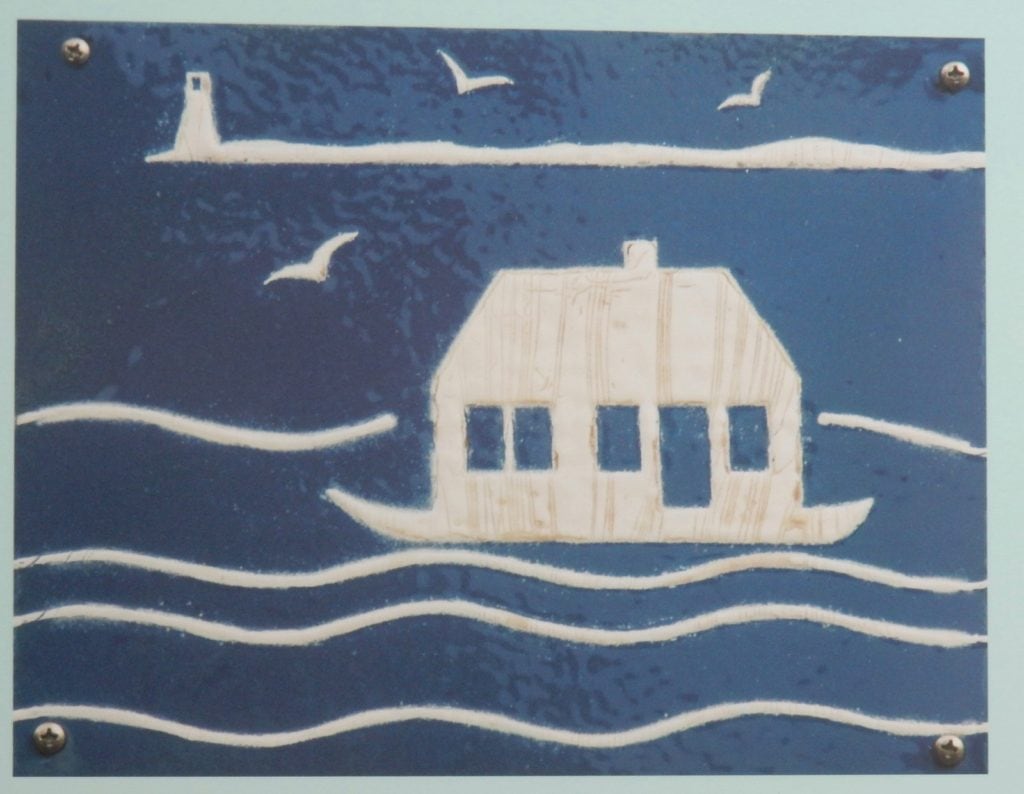 Provincetown's Floating House Plaque