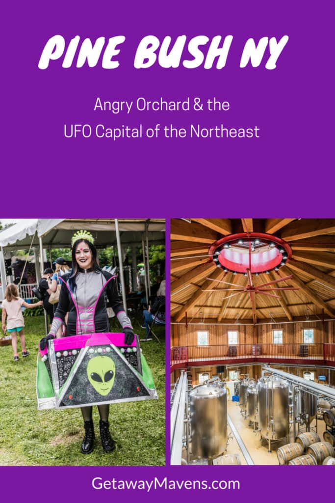 Weird and wacky, Pine Bush NY is not only the UFO Capital of the East Coast, it's also home to the legendary Angry Orchard Cidery, among other vineyards and breweries. Coincidence? You decide.
