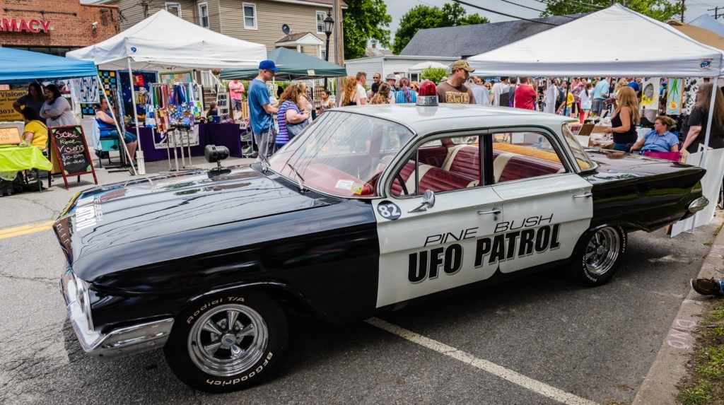 Weird and wacky, Pine Bush NY is not only the UFO Capital of the East Coast, it's also home to legendary Angry Orchard Cidery, among other vineyards and breweries. Coincidence? You decide.