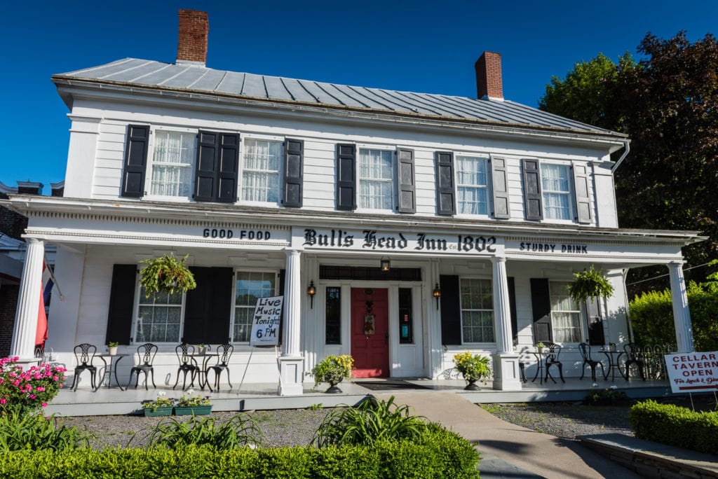 Front exterior of Bulls Head Inn in Cobleskill NY