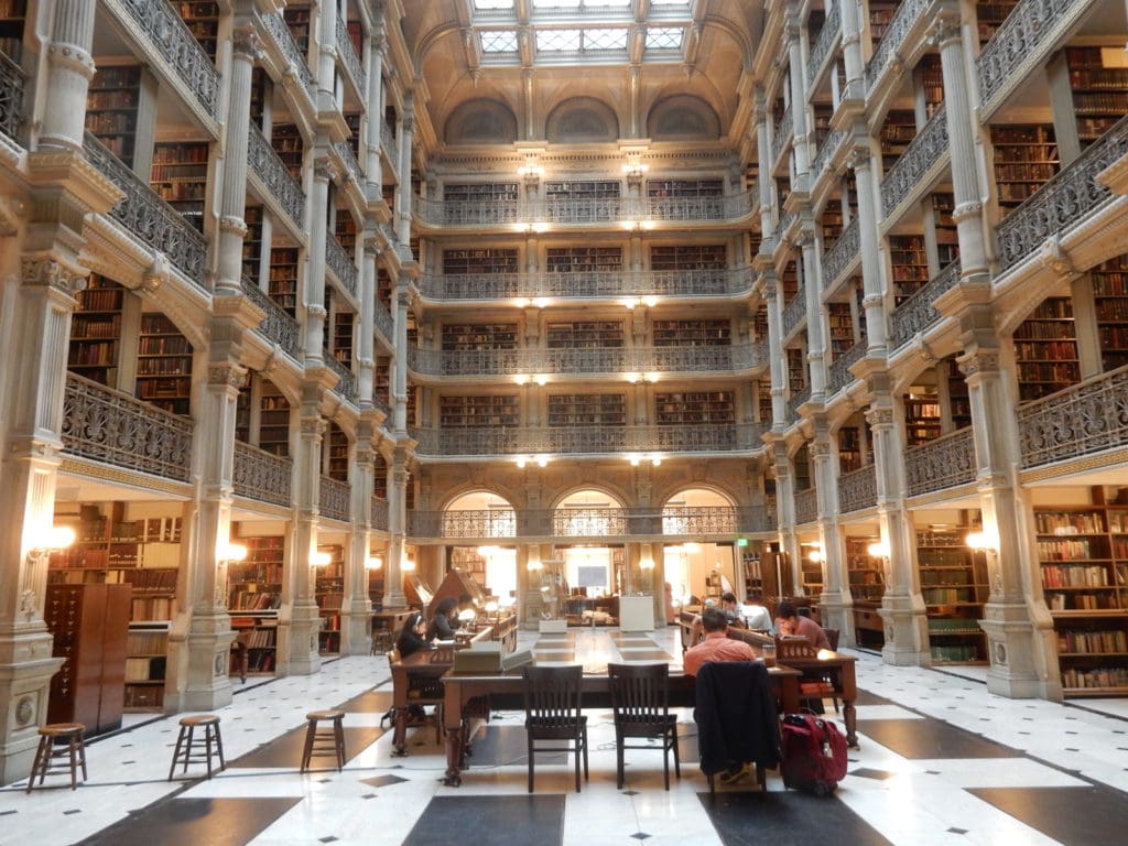 George Peabody Library Johns Hopkins University Baltimore