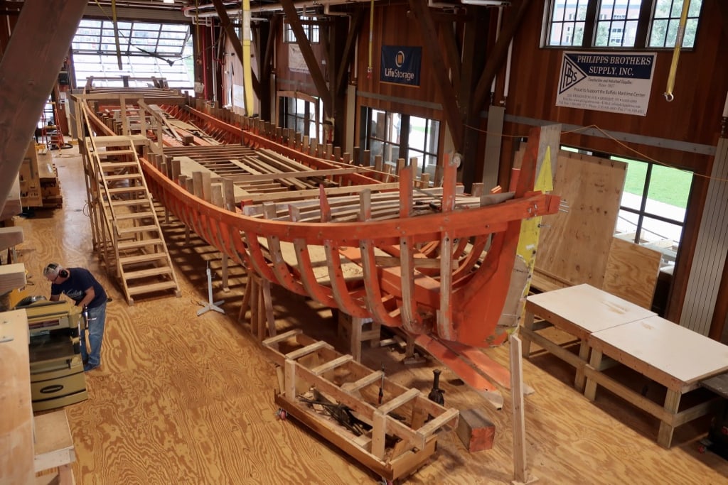 Building Canal Boat at the Longshed Canalside Buffalo NY