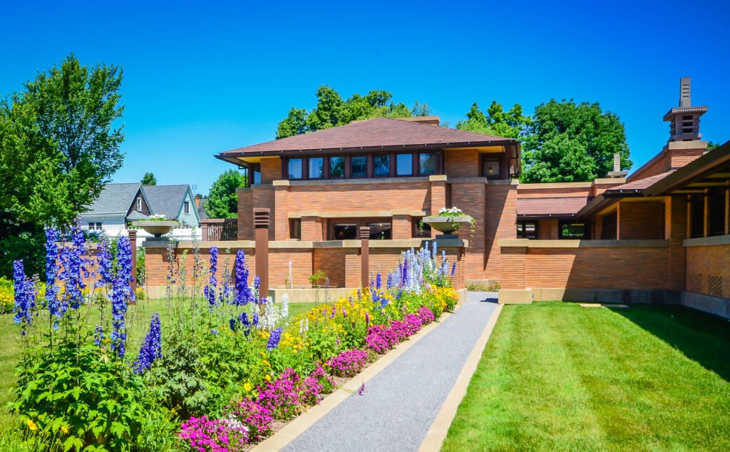 The Darwin D. Martin House Complex, also known as the Darwin Martin House National Historic Landmark, was designed by Frank Lloyd Wright and built between 1903 and 1905.