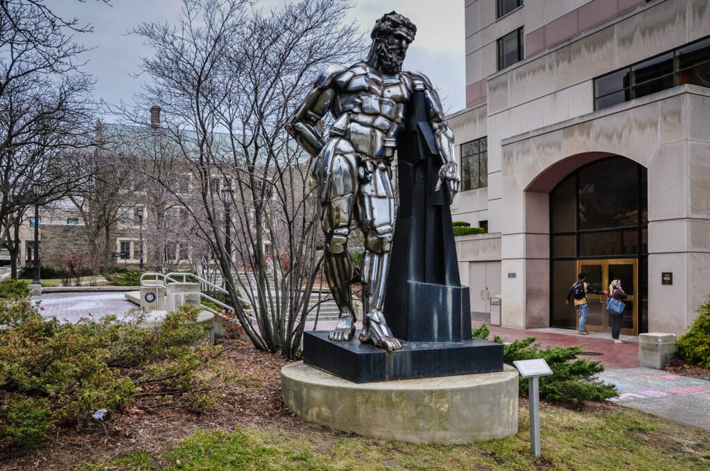Herakles In Ithaka I by Jason Seley at Cornell University in Ithaca NY.