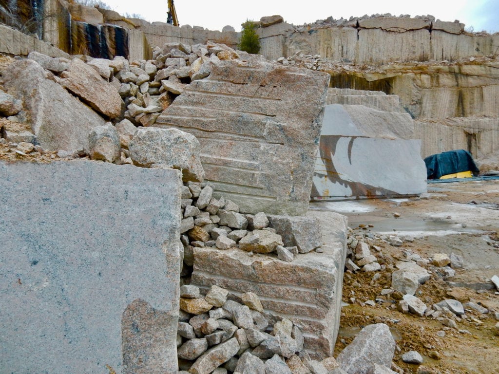 Cut Blocks Stony Creek Granite Stony Creek Quarry CT 1024x768