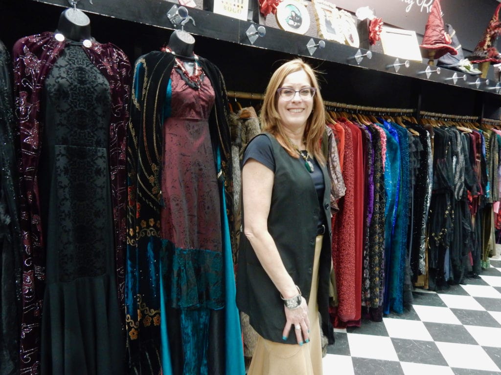Hope Hitchcock Owner of Witch Pix in Salem MA with Costumes