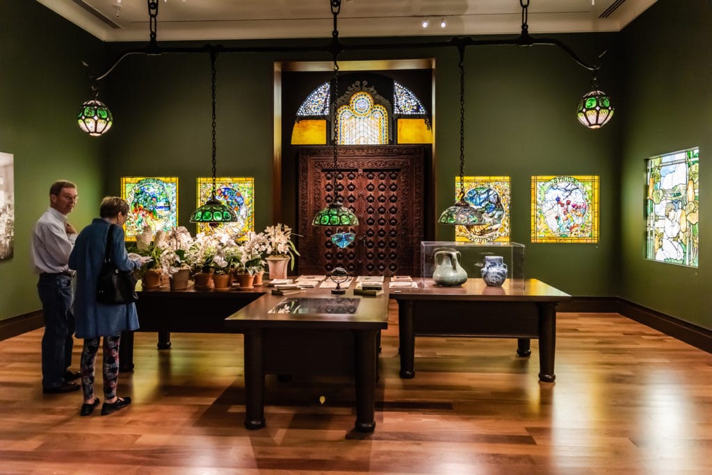 Installation of Laurelton Hall Living Room at The Charles Hosmer Morse Museum in Winter Park, Florida.