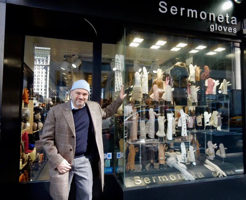 Aldo Sermoneta Sermoneta Handskar Madison Ave. NY NY