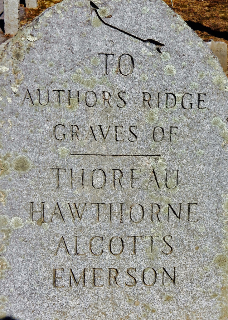 Authors Ridge Sleepy Hollow Cemetery Concord MA