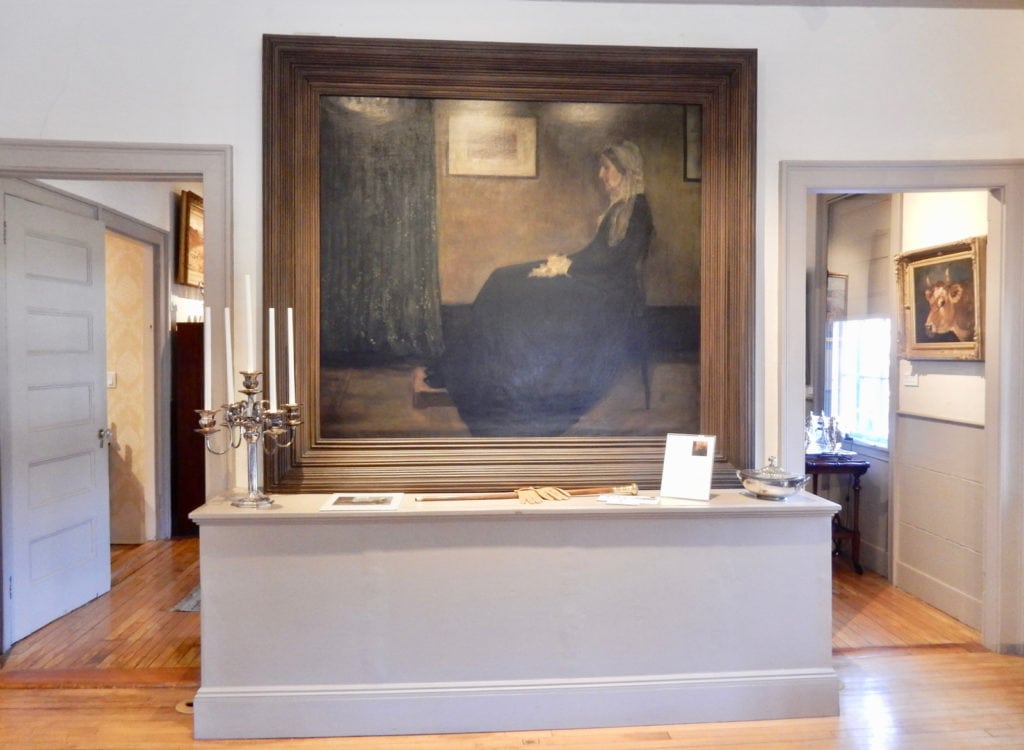 Copy of Whistlers Mother by cousin Edith Fairfax Davenport, Whistler Art Museum Lowell MA