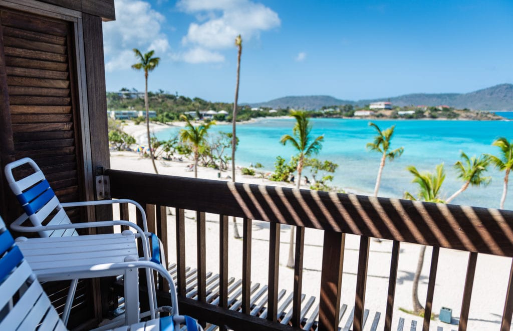 View of Sapphire Beach from Sapphire Beach Villas in St. Thomas US Virgin Islands