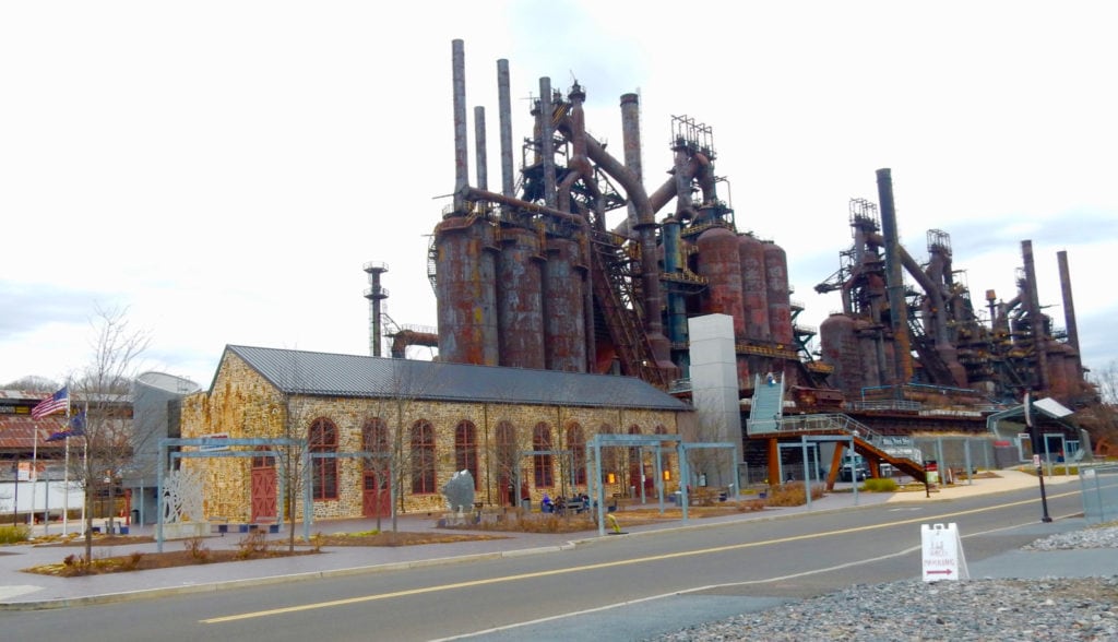 SteelStacks Visitor Center and Hoover-Mason Trestle Bethlehem PA