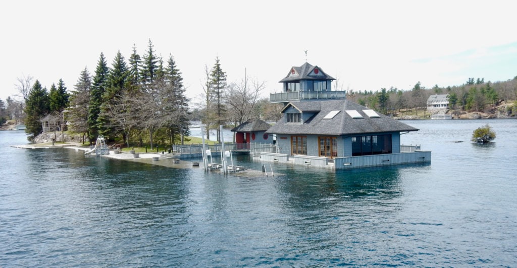 Flooded Docks in Thousand Islands NY