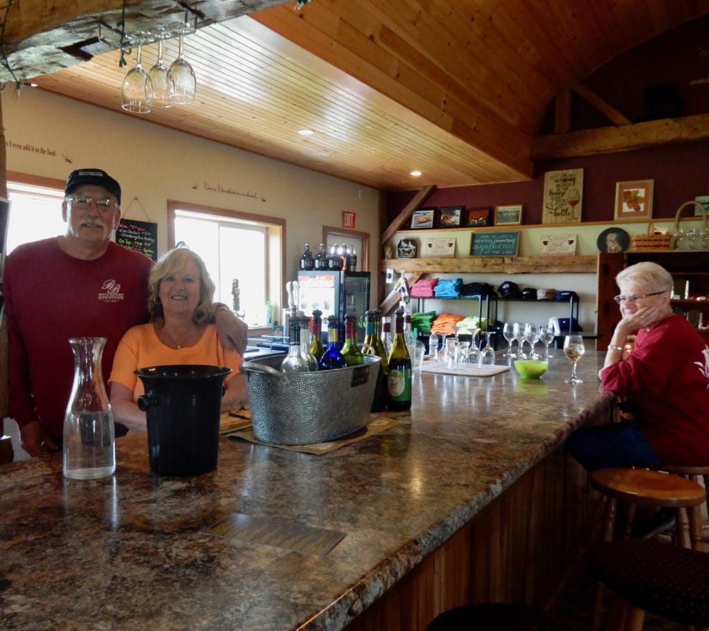 Gary and Carol Davis Bella-Brooke Vineyard Black Lake NY