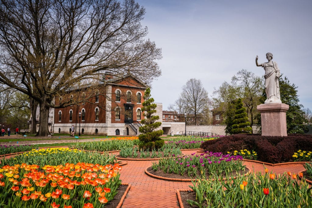 Statue of Juno at Victorian Garden in Missouri Botanical Garden