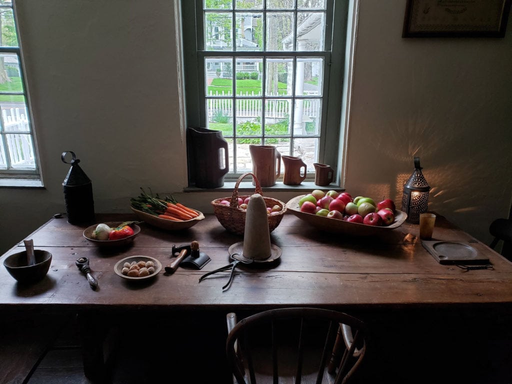 Table top Still Life at Keeler Tavern in Ridgefield CT