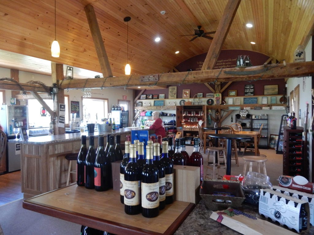 Tasting Room Bella-Brooke Vineyard Black Lake NY