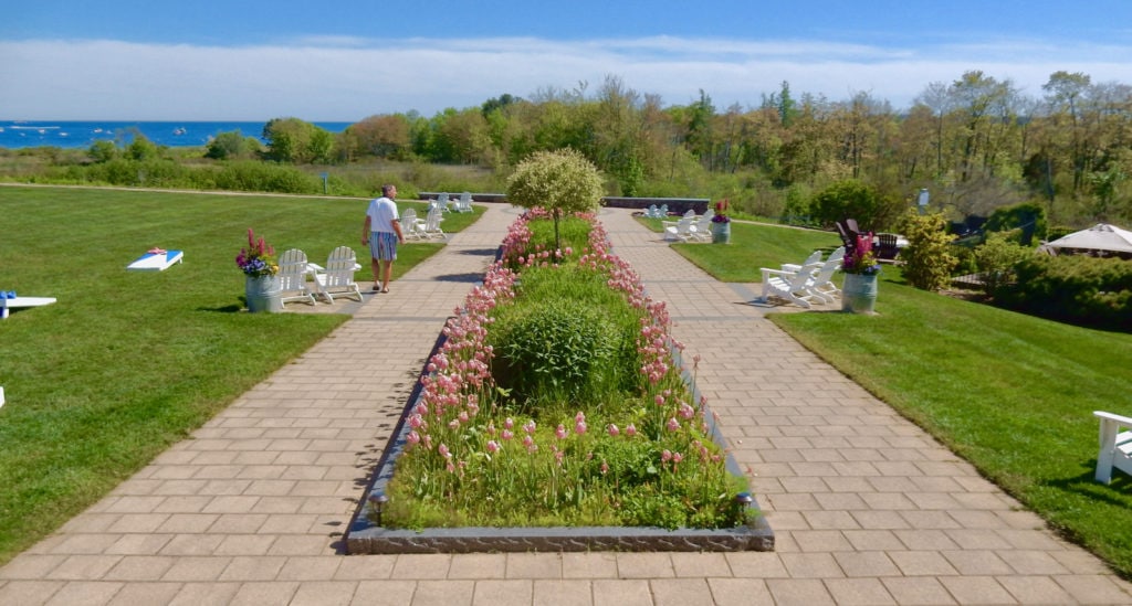 Garden-Sea Vista from Inn By the Sea Cape Elizabeth ME