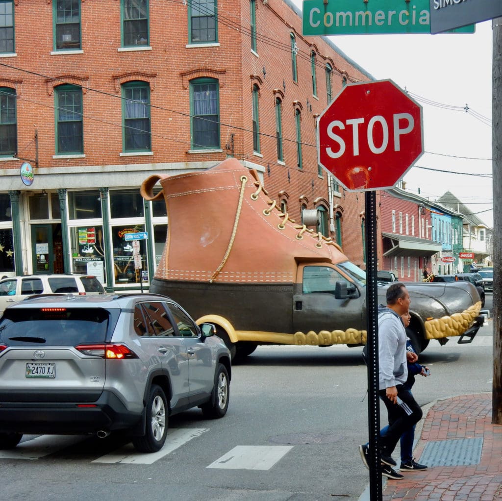 Maine Icon on Wheels LLBean Boot