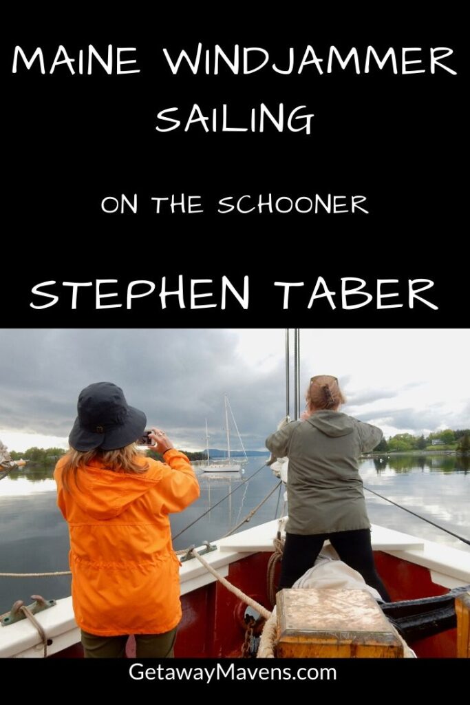 Maine Windjammer Stephen Taber sailing Pin
