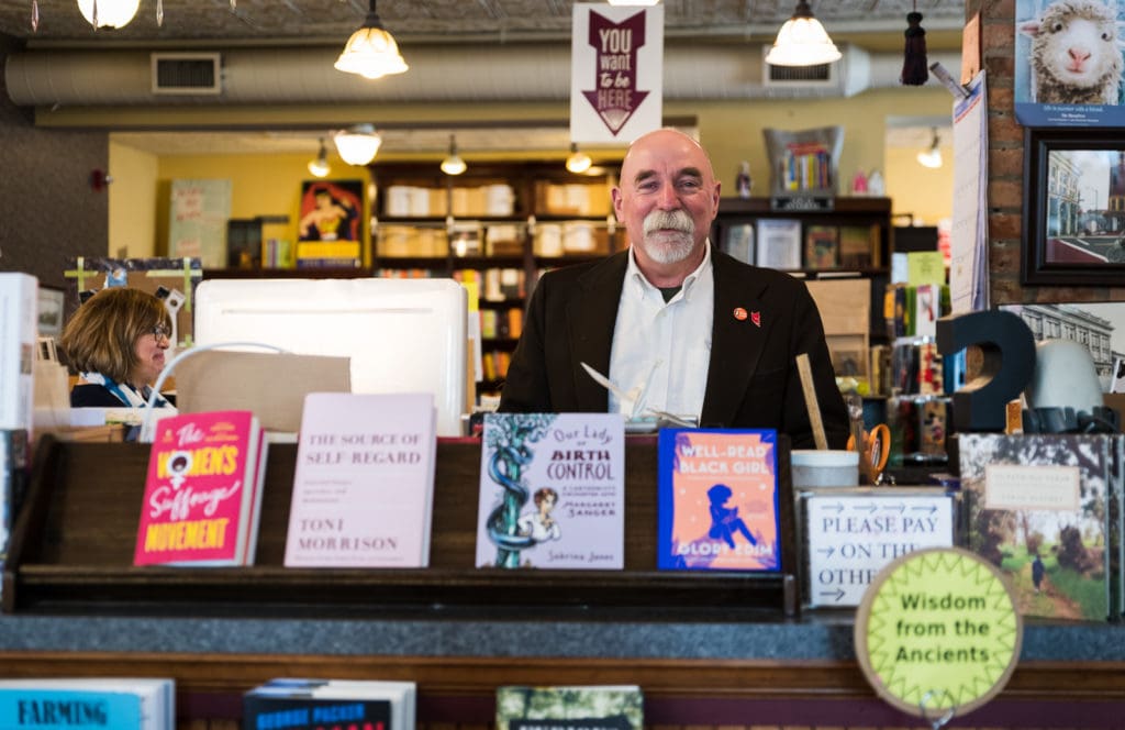 Stanley Hadsell, owner of Market Block Books.