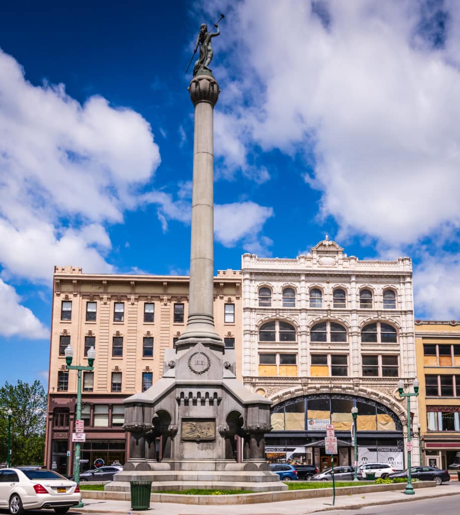 Soldiers and Sailors Monument in Troy NY