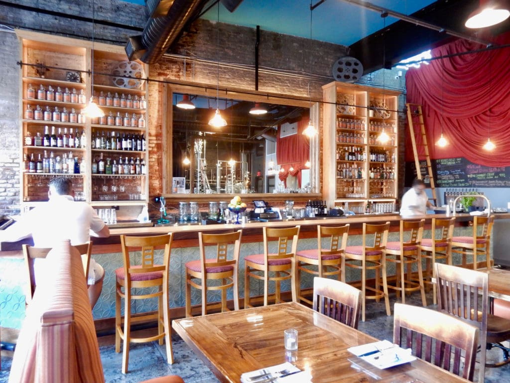 Bar interior at Zoetropolis in Lancaster PA