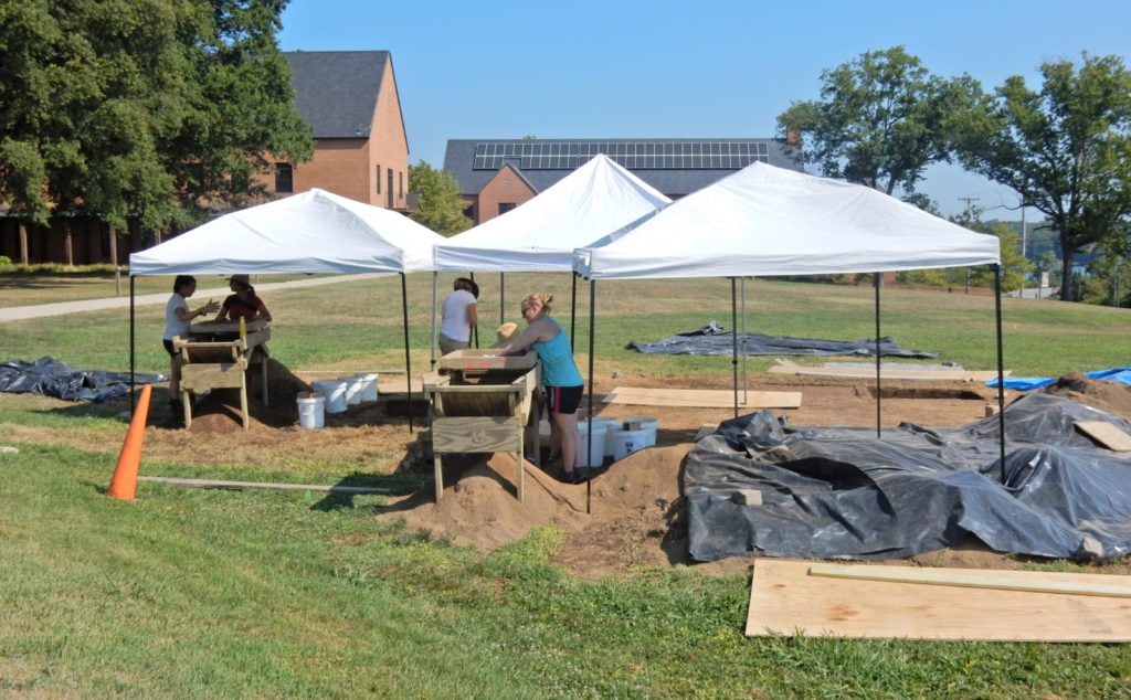 archeologists at work in the first Catholic Settlement in USA