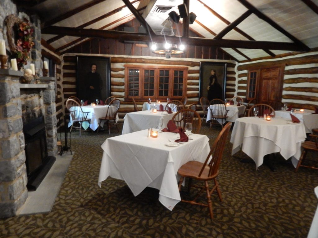 The Log Cabin restaurant interior