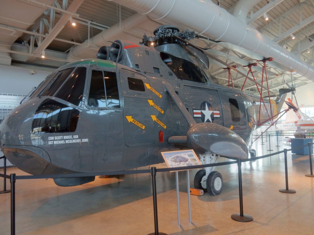 Navy Rescue Helicopter in Naval Air Museum