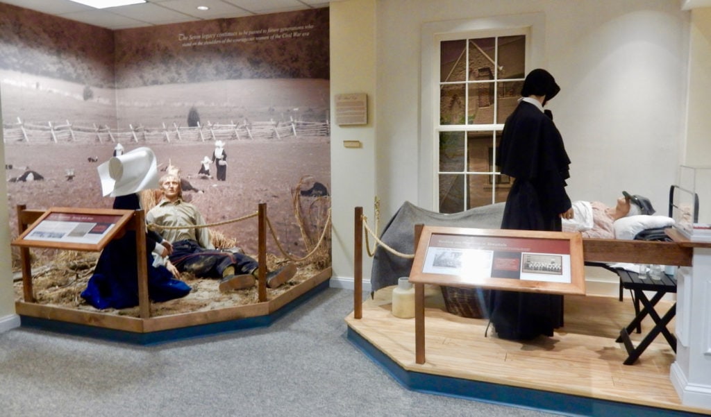 Sisters of Charity Civil War Nurses diorama at Saint Elizabeth Ann Seton Shrine, Emmitsburg MD