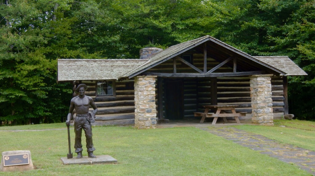 PA State Park cabin built by CCC at PA Lumber Museum