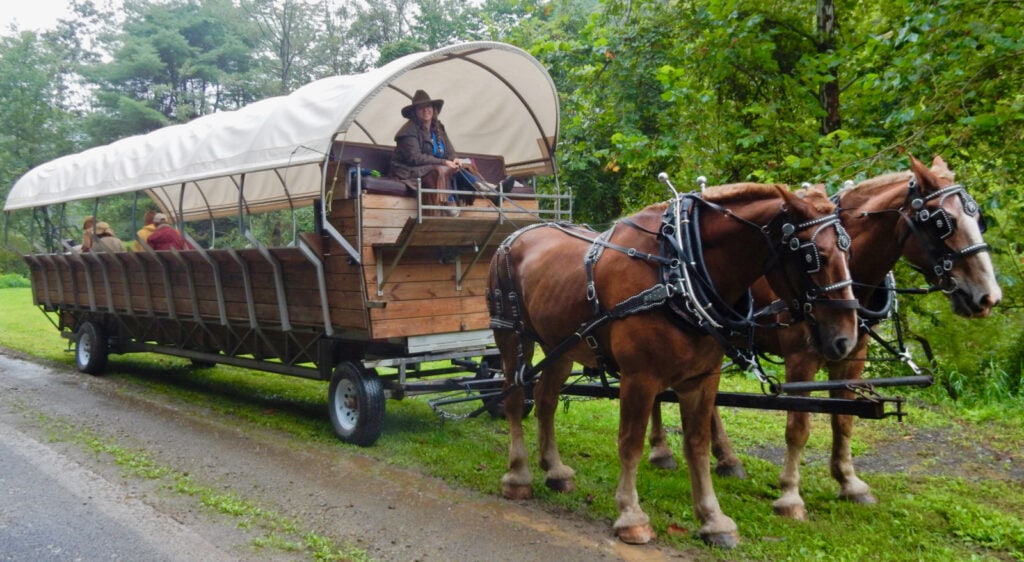 Ole Covered Wagon Tours - a great place to propose in PA