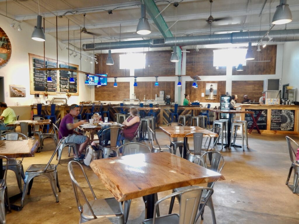 Interior of Cape Charles Brewery