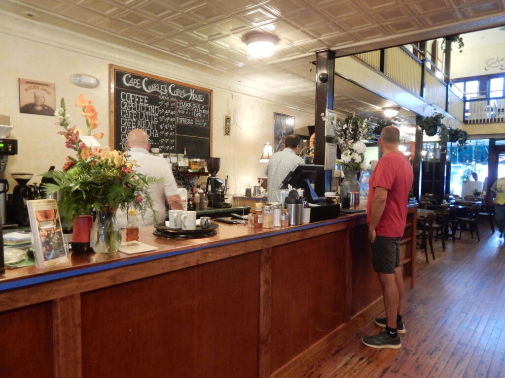 Counter at Cape Charles Coffee House 