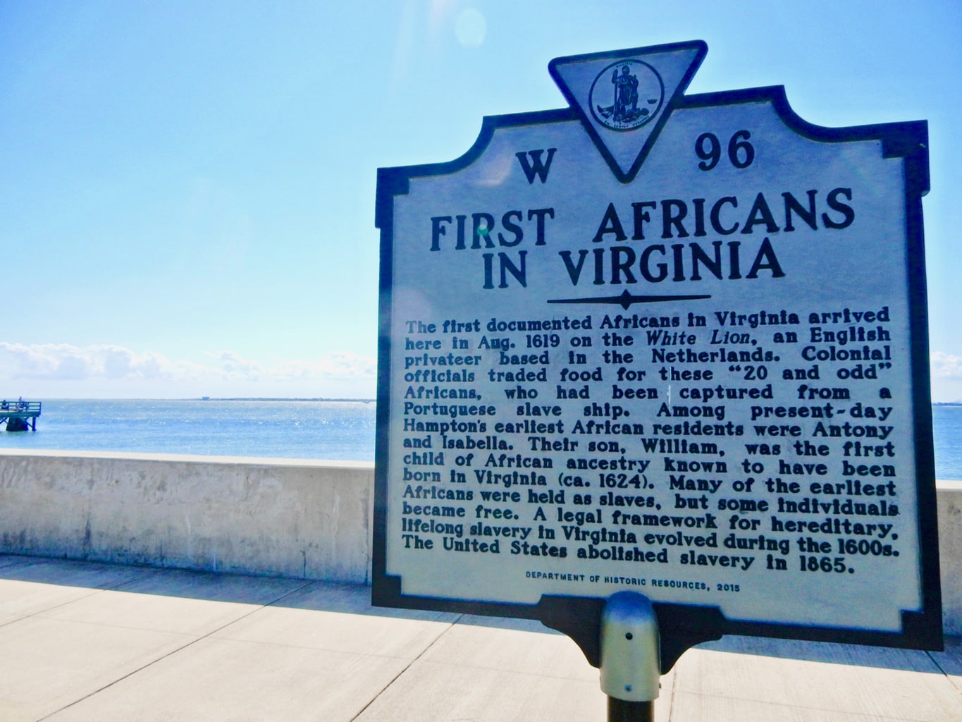 Site of First Africans in the New World Old Point Comfort - Hampton - VA