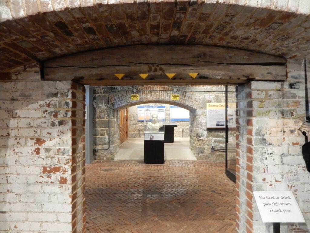 Interior Fort Monroe Casement Museum Hampton VA