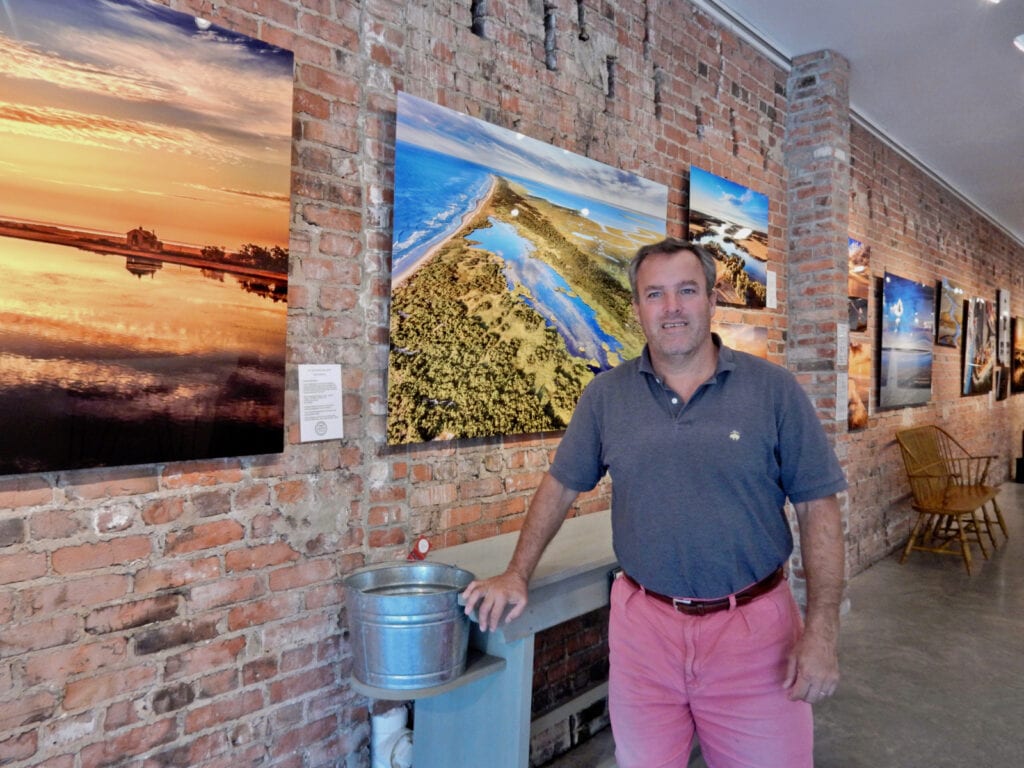 Gordon Campbell with his Barrier Island photos Cape Charles VA