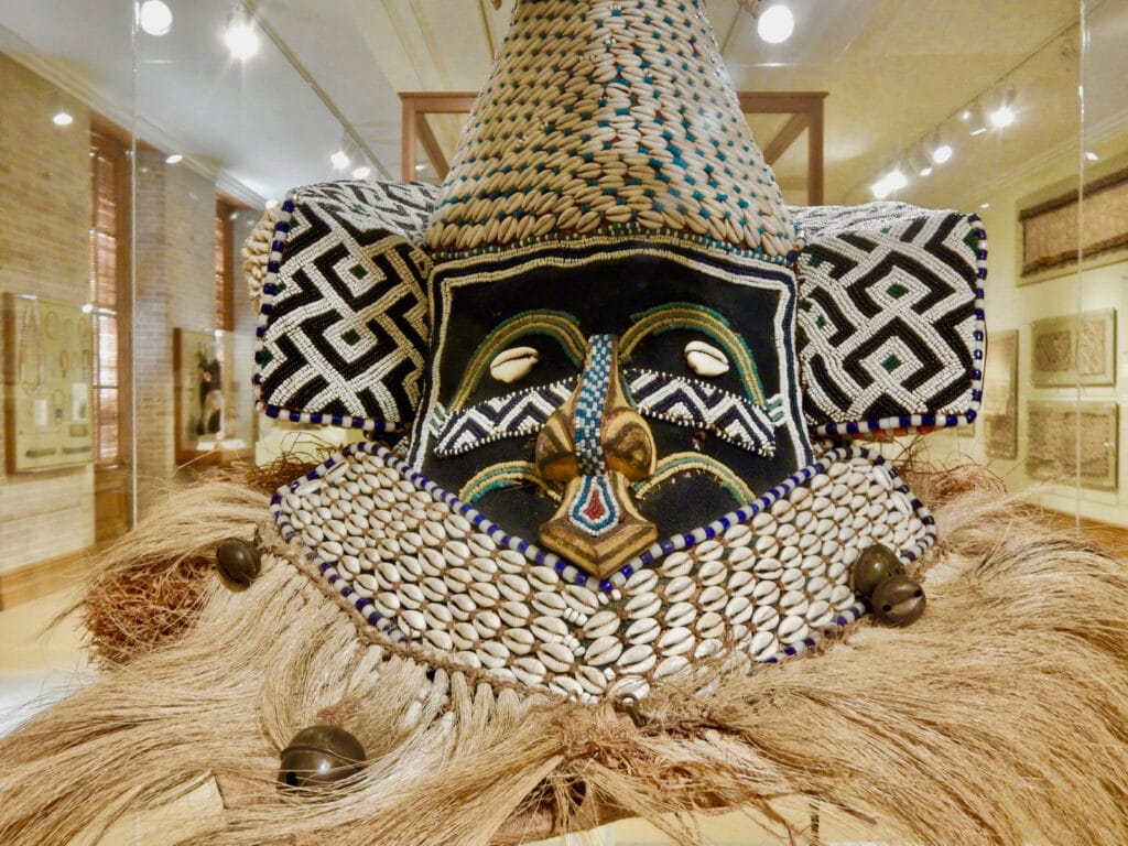 African Kuba Mask close up Hampton University Museum VA