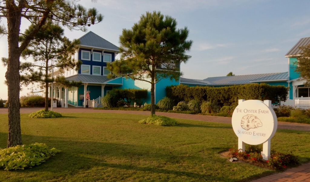 Exterior of The Oyster Farm Seafood Eatery Cape Charles VA