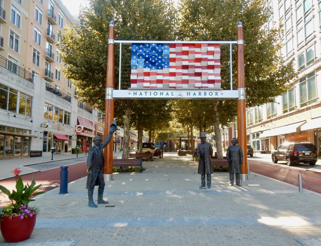 Welcome to National Harbor MD sign